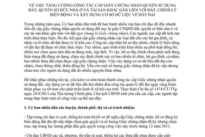 Chỉ thị 20/CT-UBND 2011 cấp giấy chứng nhận quyền sử dụng đất Quảng Trị