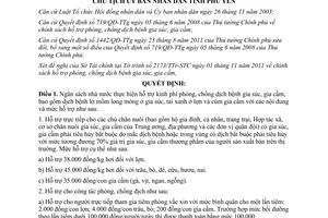 Quyết định 1861/QĐ-UBND năm 2011 mức hỗ trợ phòng chống dịch bệnh gia súc