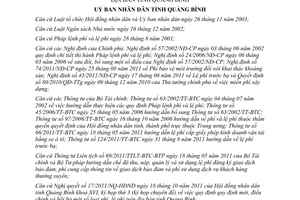 Quyết định 18/2011/QĐ-UBND điều chỉnh và bãi bỏ phí, lệ phí