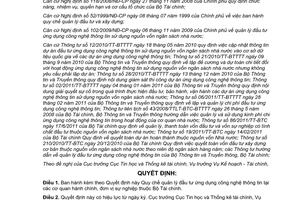 Quyết định 2699/QĐ-BTC Quy chế quản lý đầu tư ứng dụng công nghệ