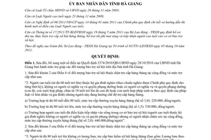 Quyết định 2497/2011/QĐ-UBND sửa đổi Quyết định 3374/2010/QĐ-UBND