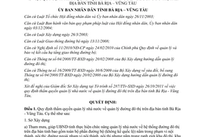 Quyết định 68/2011/QĐ-UBND quy định thẩm quyền quản lý nhà nước về đường đô thị