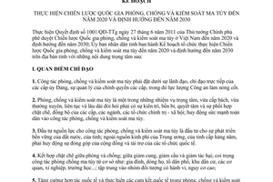 Kế hoạch 79/KH-UBND chiến lược quốc gia phòng chống kiểm soát ma túy Thừa Thiên Huế 2015