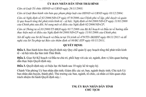 Quyết định 16/2011/QĐ-UBND Quy chế quản lý quy hoạch tổng thể phát triển kinh tế