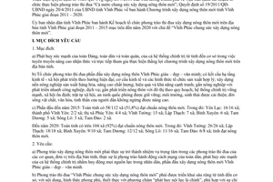 Kế hoạch 4855/KH-UBND phong trào xây dựng nông thôn mới tỉnh Vĩnh Phú 2011-2020