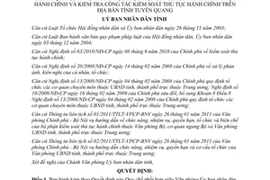 Quyết định 23/2011/QĐ-UBND Quy chế phối hợp giữa Văn phòng Ủy ban nhân dân