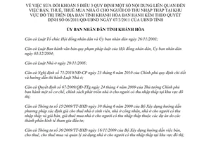 Quyết định 36/2011/QĐ-UBND  bán thuê thuê mua nhà ở cho người có thu nhập thấp