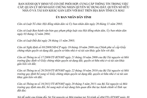 Quyết định 17/2011/QĐ-UBND Quy định cơ chế phối hợp, cung cấp thông tin trong