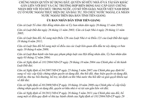 Quyết định 38/2011/QĐ-UBND Cơ chế liên thông trong việc giải quyết  hồ sơ giao