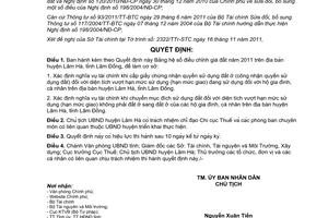 Quyết định 68/2011/QĐ-UBND hệ số điều chỉnh giá đất năm 2011