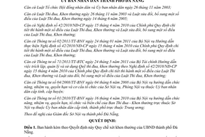 Quyết định 31/2011/QĐ-UBND quy chế xét khen thưởng thành phố Đà Nẵng