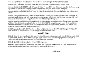 Quyết định 2877/QĐ-UBND năm 2011 công bố thủ tục hành chính thành phố Cần Thơ