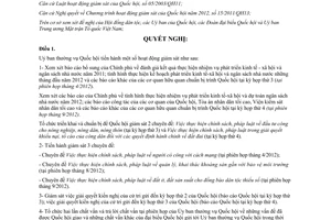 Nghị quyết 407/NQ-UBTVQH13 Chương trình hoạt động giám sát Ủy ban thường vụ