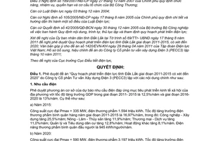 Quyết định 6096/QĐ-BCT 2011 Phê duyệt Quy hoạch phát triển điện lực Đắk Lắk 2011- 2015