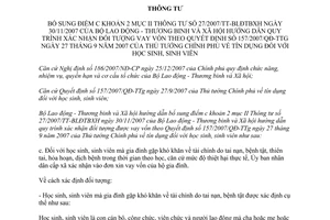 Thông tư 34/2011/TT-BLĐTBXH bổ sung điểm c khoản 2 mục II Thông tư 27