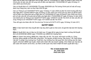 Quyết định 35/2011/QĐ-UBND quản lý nhà nước về giá