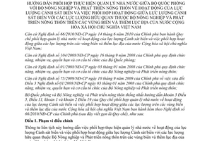 Thông tư liên tịch 211/2011/TTLT-BQP-BNNPTNT hướng dẫn phối hợp quản lý