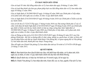 Quyết định 52/2011/QĐ-UBND Quy chế phối hợp tiếp nhận xử lý phản ánh