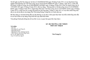 Công văn 7809/VPCP-KTN điều chỉnh tổng mức đầu tư dự án đầu tư xây dựng