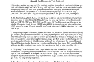 Công văn số 5589/TCHQ-TXNK xác định trị giá hàng nhập khẩu