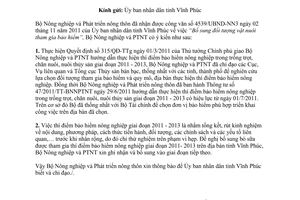 Công văn 5747/BNN-KTHT đối tượng vật nuôi tham gia thí điểm bảo hiểm nông nghiệp