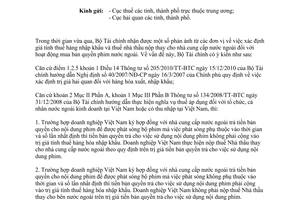 Công văn 15743/BTC-CST trị giá tính thuế, thuế nhà thầu
