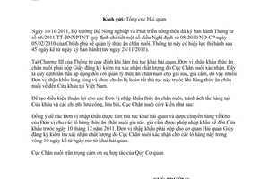 Công văn 1421/CN-TĂCN xác nhận Giấy đăng ký kiểm tra xác nhận chất lượng thức ăn