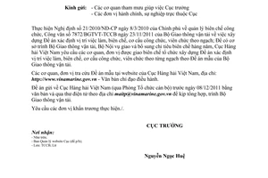 Công văn 2800/CHHVN-TCCB xây dựng Đề án xác định vị trí việc làm, biên chế