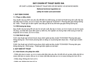 Quy chuẩn kỹ thuật Quốc gia QCVN 11:2011/BGTVT về chất lượng an toàn kỹ thuật đối với rơ moóc và sơ mi rơ moóc do Bộ Giao thông vận tải ban hành