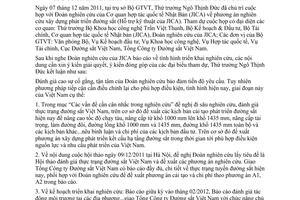 Thông báo 511/TB-BGTVT kết luận của Thứ trưởng Ngô Thịnh Đức tại cuộc họp với Đoàn nghiên cứu của JICA về phương án nghiên cứu phát triển đường sắt do Bộ Giao thông vận tải ban hành