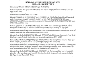 Nghị quyết 39/2011/NQ-HĐND quy hoạch mạng lưới cơ sở giáo dục, đào tạo