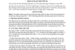 Nghị quyết 33/2011/NQ-HĐND đầu tư kết cấu hạ tầng kinh tế xã hội 2011 - 2015 Phú Thọ