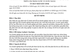 Quyết định 39/2011/QĐ-UBND quy định chính sách hỗ trợ doanh nghiệp, hợp tác xã,