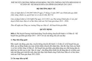 Quyết định 4669/QĐ-BYT phê duyệt Chương trình hành động Truyền thông