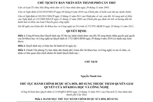 Quyết định 3140/QĐ-UBND năm 2011 công bố thủ tục hành chính sửa đổi bổ sung