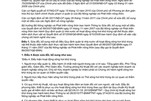 Thông tư 85/2011/TT-BNNPTNT sửa đổi Quyết định 89/2007/QĐ-BNN