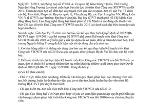 Thông báo 522/TB-BGTVT kết luận Thứ trưởng Nguyễn Hồng Trường