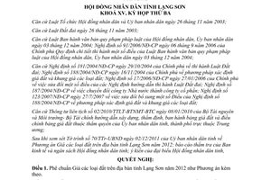 Nghị quyết 66/2011/NQ-HĐND phê chuẩn phương án giá đất trên địa bàn tỉnh