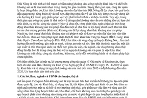 Chỉ thị 33/CT-UBND công tác quản lý, bảo vệ tài nguyên khoáng sản