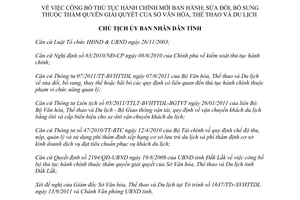 Quyết định 3211/QĐ-UBND công bố thủ tục hành chính