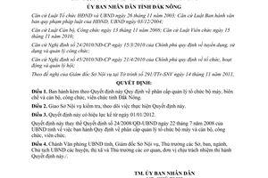 Quyết định 33/2011/QĐ-UBND phân cấp quản lý tổ chức bộ máy, biên chế