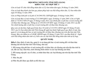 Nghị quyết 18/2011/NQ-HĐND mức thu, quản lý và sử dụng phí bảo vệ môi trường