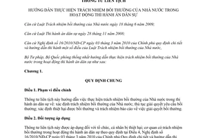 Thông tư liên tịch 24/2011/TTLT-BTP-BQP hướng dẫn thực hiện trách nhiệm