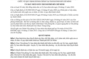 Quyết định 80/2011/QĐ-UBND Quy chế tiếp nhận, xử lý phản ánh, kiến nghị