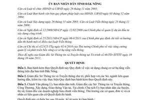 Quyết định 34/2011/QĐ-UBND sử dụng chung cơ sở hạ tầng viễn thông