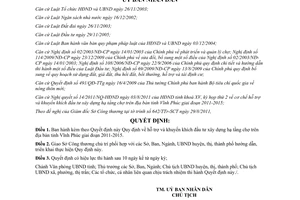 Quyết định 47/2011/QĐ-UBND hỗ trợ và khuyến khích đầu tư xây dựng hạ tầng chợ