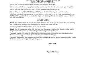 Nghị quyết 21/2011/NQ-HĐND mức thu lệ phí trước bạ ô tô chở người