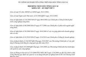 Nghị quyết 34/2011/NQ-HĐND Chính sách khuyến công trên địa bàn tỉnh Lào Cai