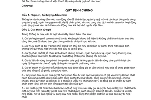 Thông tư 183/2011/TT-BTC thành lập và quản lý Quỹ mở