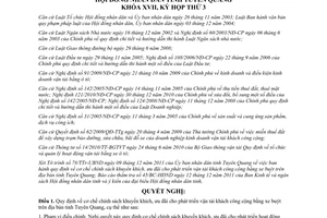 Nghị quyết 49/2011/NQ-HĐND khuyến khích ưu đãi cho phát triển vận tải khách công